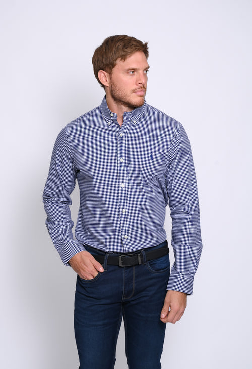 RALPH LAUREN CAMISA MANGA LARGA HOMBRE AZUL