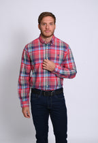 RALPH LAUREN CAMISA MANGA LARGA HOMBRE ROJO