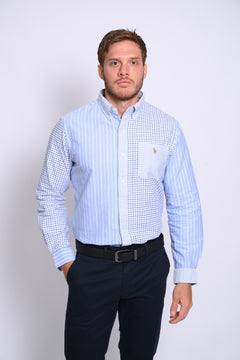RALPH LAUREN CAMISA MANGA LARGA HOMBRE AZUL