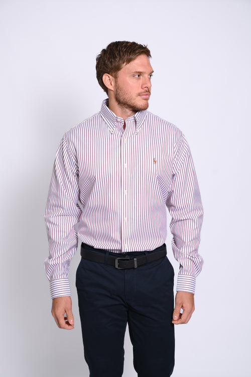 RALPH LAUREN CAMISA MANGA LARGA HOMBRE BLANCO