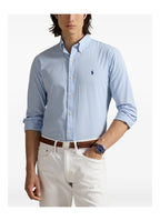 ralph lauren camisa manga larga hombre azul