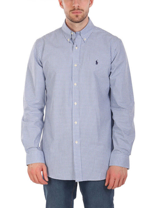 RALPH LAUREN CAMISA MANGA LARGA HOMBRE AZUL