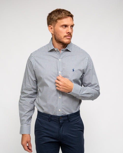 RALPH LAUREN CAMISA MANGA LARGA HOMBRE AZUL