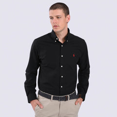 RALPH LAUREN CAMISA MANGA LARGA HOMBRE NEGRO
