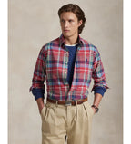 ralph lauren camisa manga larga hombre rojo