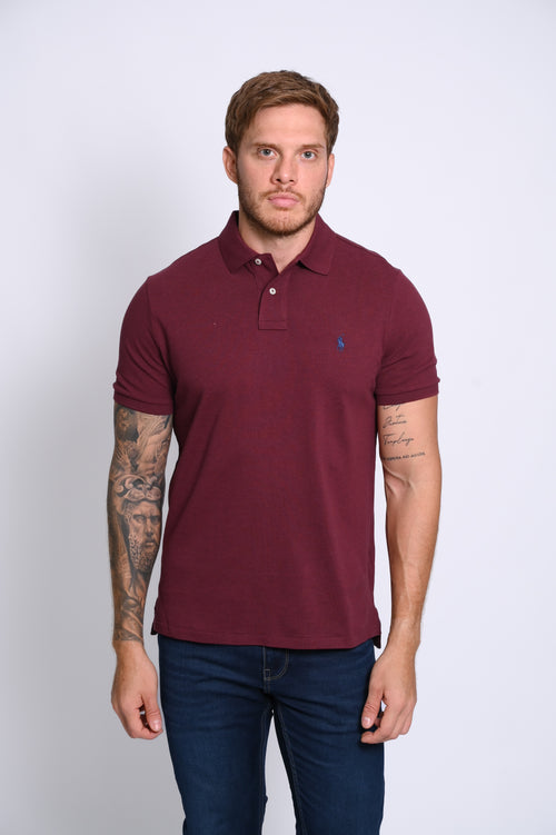 RALPH LAUREN CAMISETAS TIPO POLO HOMBRE ROJO