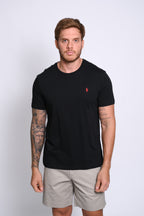 RALPH LAUREN CAMISETAS CUELLO REDONDO HOMBRE NEGRO