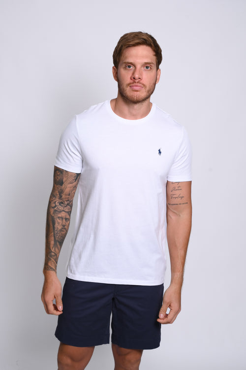 RALPH LAUREN CAMISETAS CUELLO REDONDO HOMBRE BLANCO