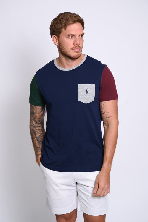 RALPH LAUREN CAMISETAS CUELLO REDONDO HOMBRE AZUL