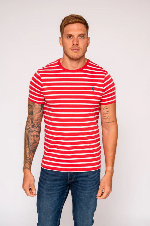 ralph lauren camisetas cuello redondo hombre rojo