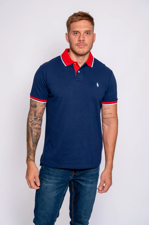 ralph lauren camisetas tipo polo hombre azul