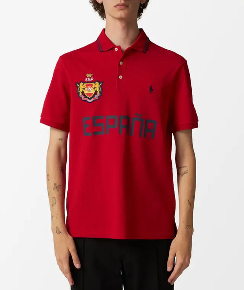 ralph lauren camisetas tipo polo hombre rojo