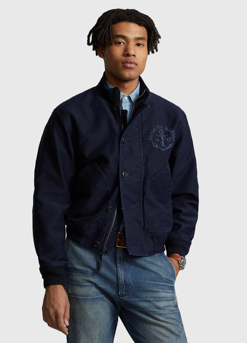 ralph lauren chaqueta con cremallera hombre azul