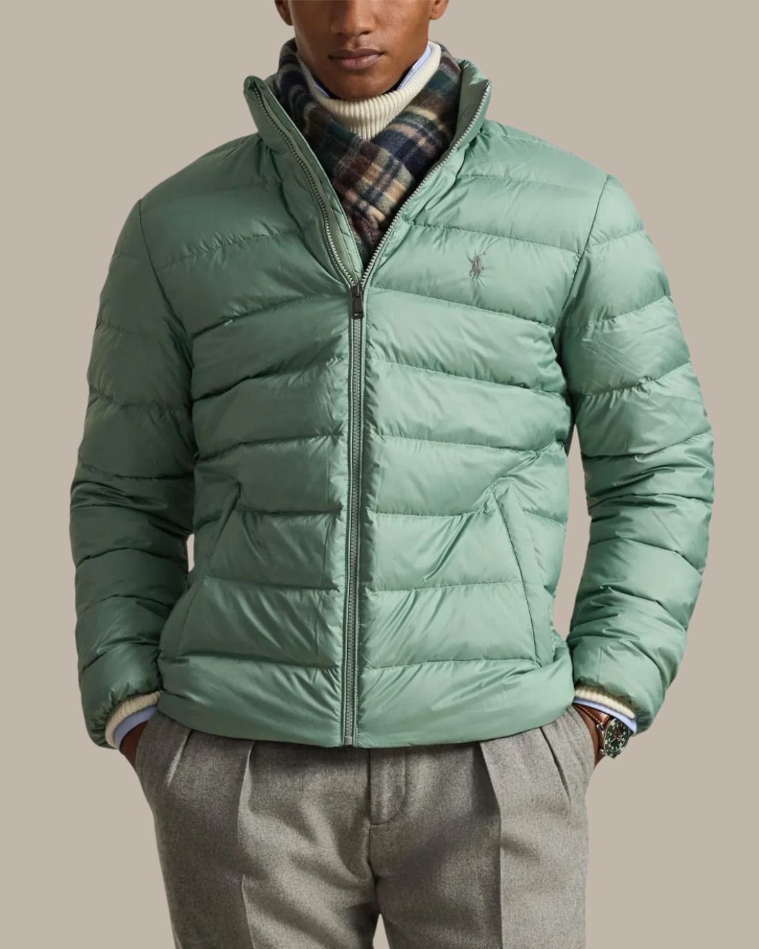 Abrigo Cldn Wld Jkt-Insulated-Bomber Ralph Lauren Para Hombre De Color Verde
