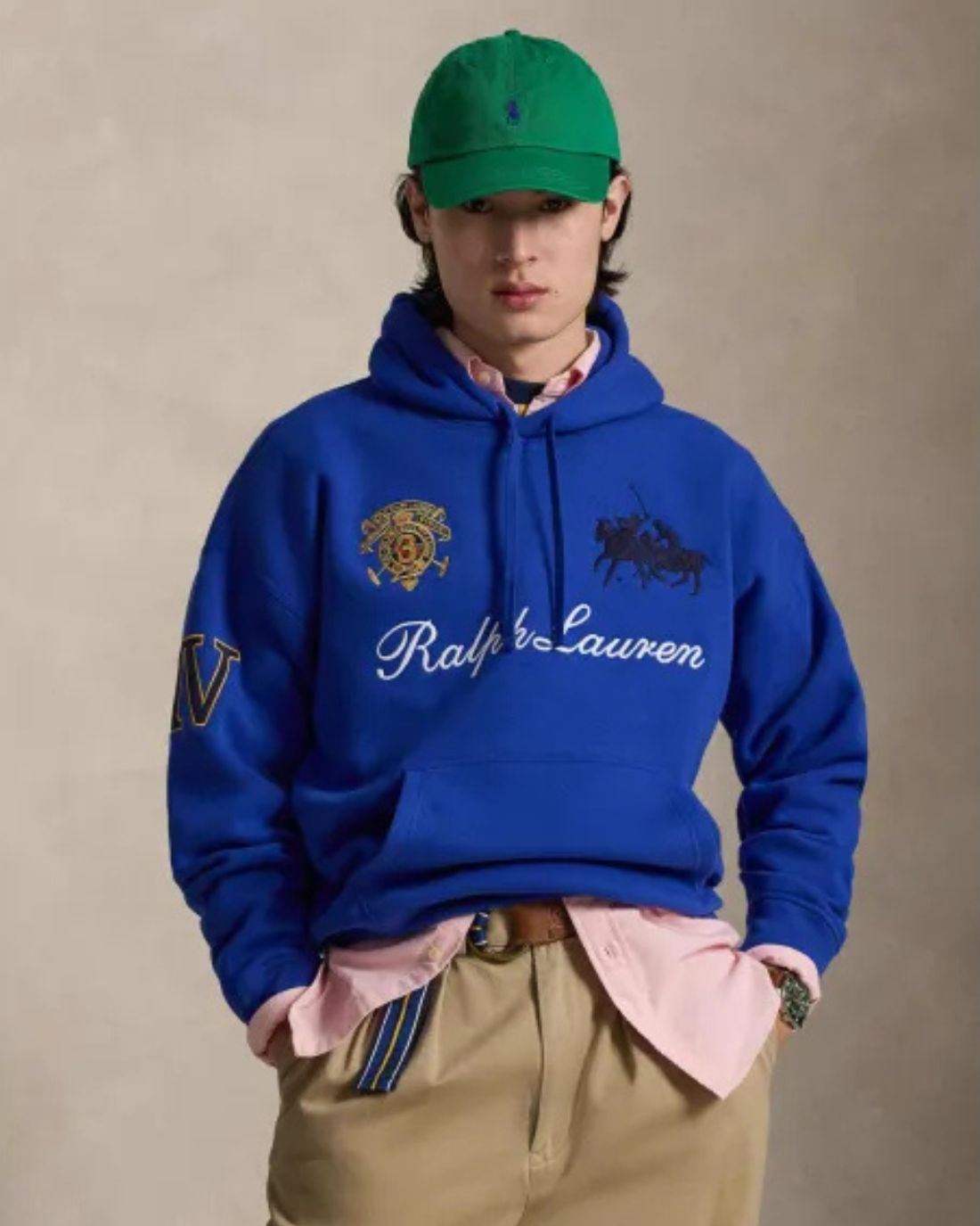 Buzo Con Capucha Knit-Sweatshirt Ralph Lauren Para Hombre De Color Azul