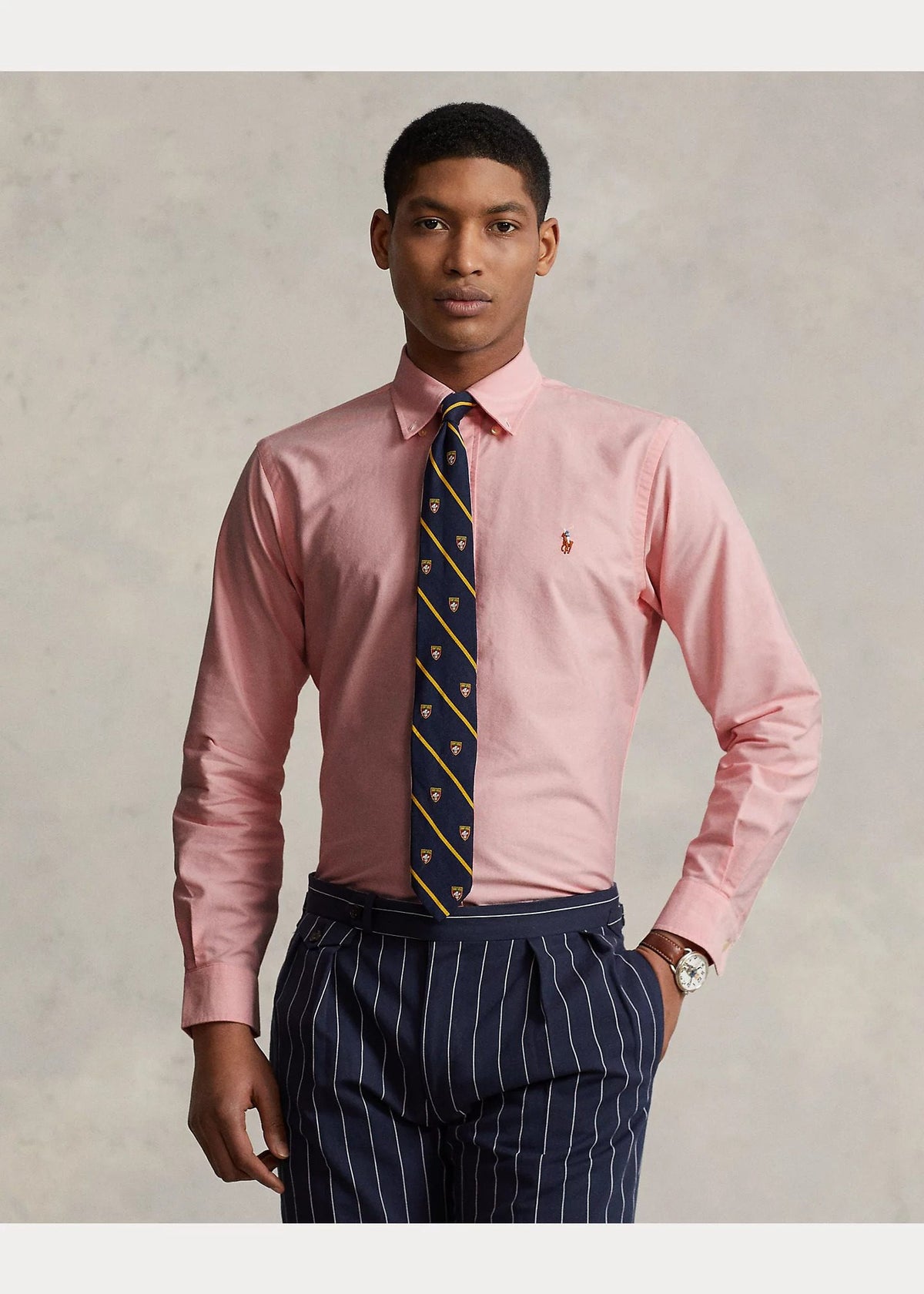 CAMISA M/L RALPH LAUREN HOMBRE PINK 710792041003