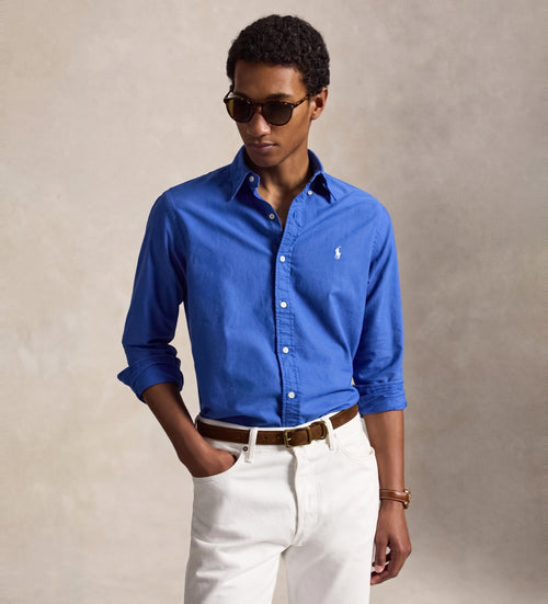 CAMISA MANGA LARGA RALPH LAUREN PARA CABALLERO SPORT AZUL REF 710805564512
