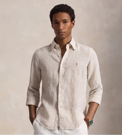 CAMISA MANGA LARGA RALPH LAUREN PARA CABALLERO SPORT BEIGE REF 710B22588001