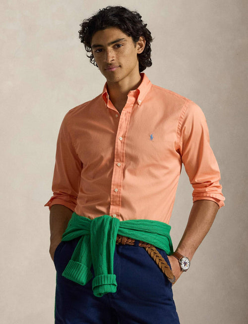 CAMISA MANGA LARGA RALPH LAUREN PARA CABALLERO SPORT ROJO REF 710B20512010