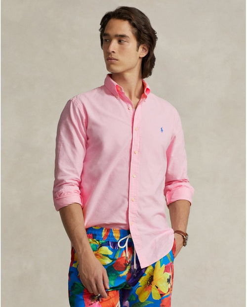CAMISA MANGA LARGA RALPH LAUREN PARA CABALLERO SPORT ROSADO REF 710805564027