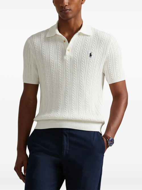 CAMISA TIPO POLO RALPH LAUREN PARA CABALLERO PULLOVER BLANCO REF 710B13893002