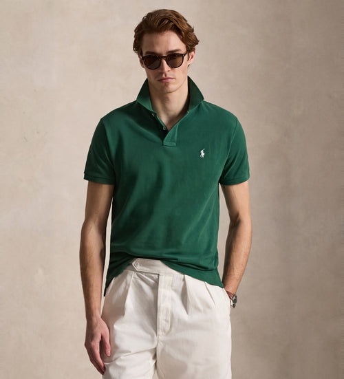 CAMISA TIPO POLO RALPH LAUREN PARA CABALLERO MANGA CORTA VERDE REF 710680784526
