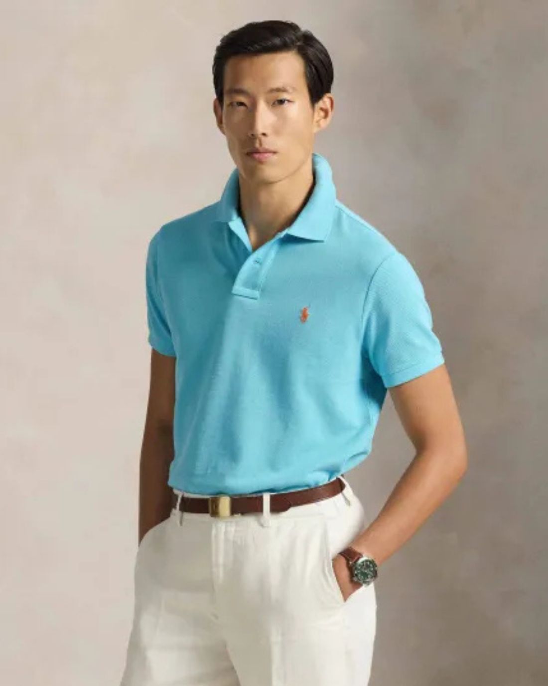 Camisa Tipo Polo Sskccmslm1-Short Sleeve-Knit Ralph Lauren Para Hombre De Color Azul