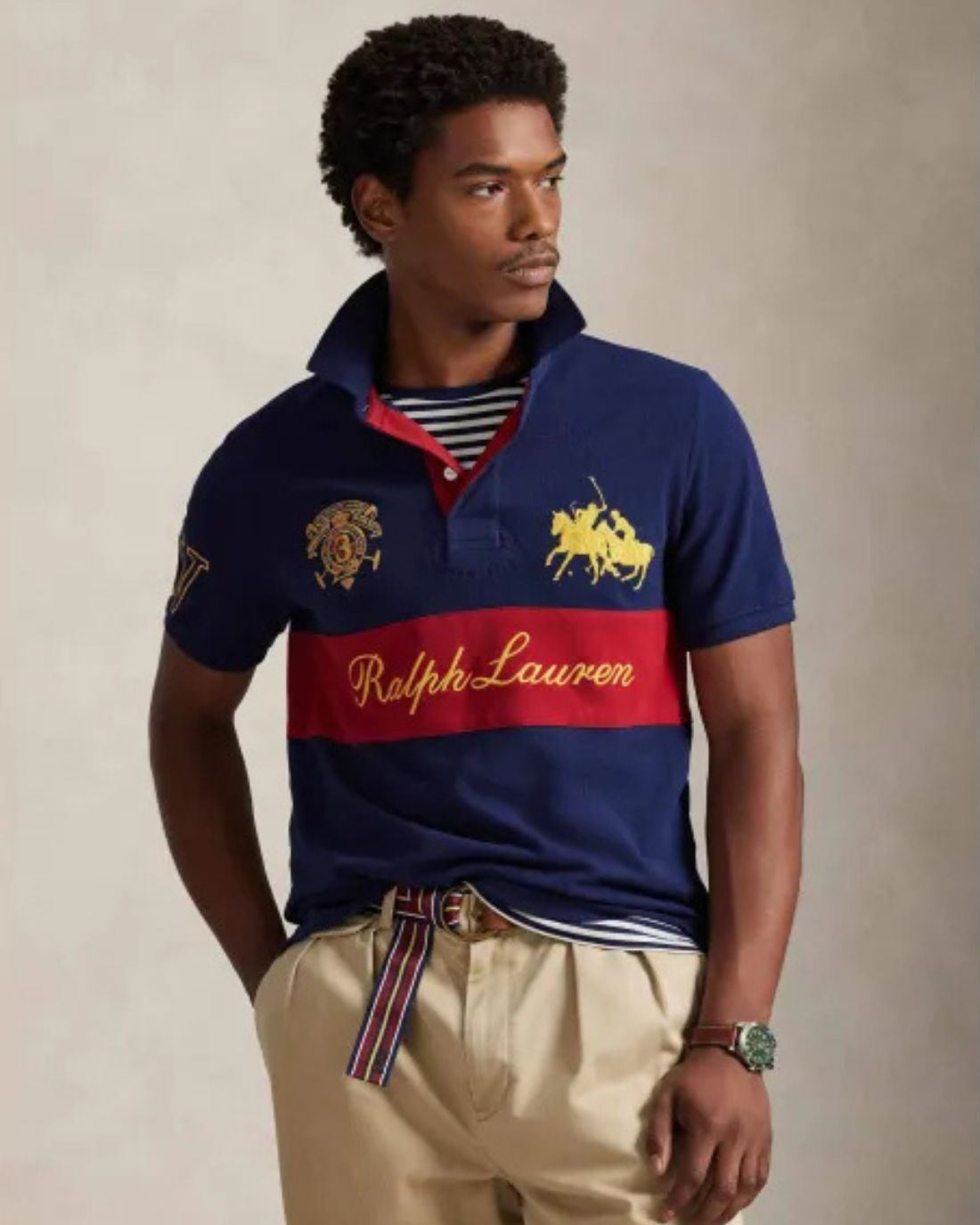 Camisa Tipo Polo Knit-Polo Ralph Lauren Para Hombre De Color Azul