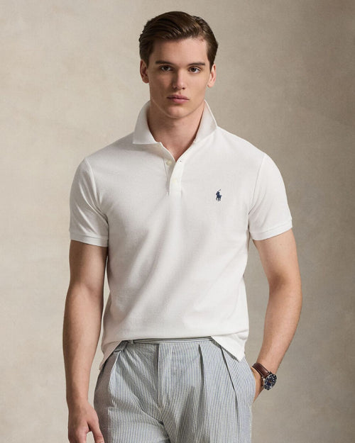 Camisa Tipo Polo Knit-Polo Ralph Lauren Para Hombre De Color Blanco
