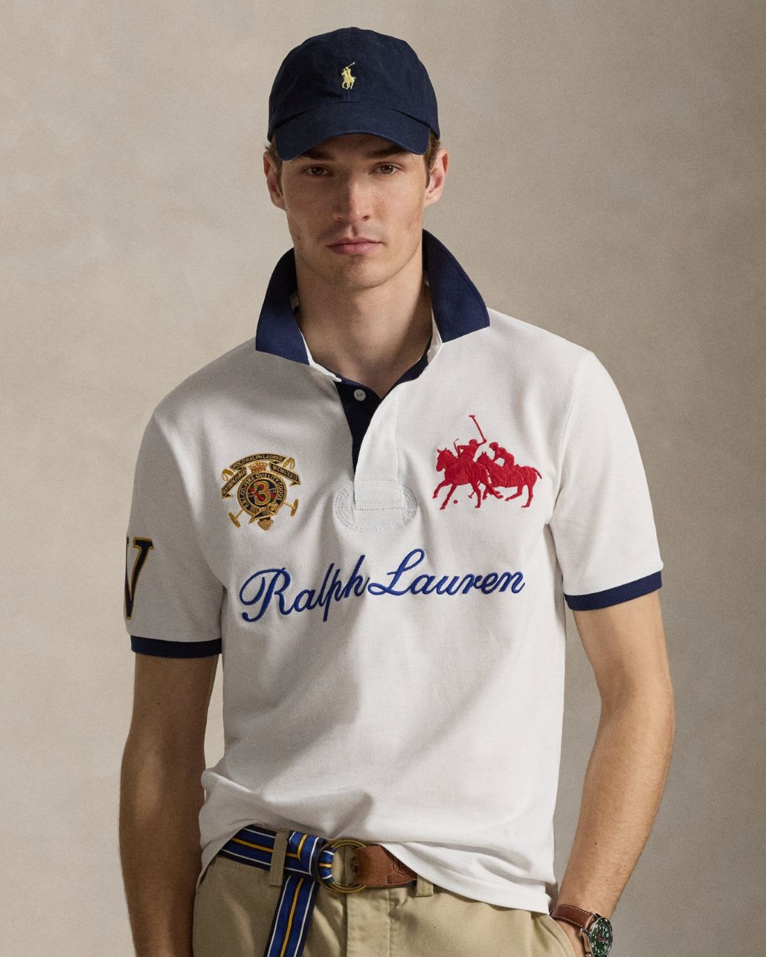 Camisa Tipo Polo Knit-Polo Ralph Lauren Para Hombre De Color Blanco