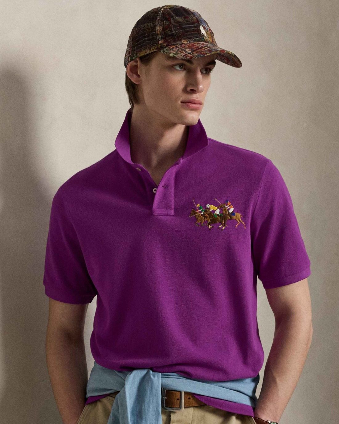 Camisa Tipo Polo Knit-Polo Ralph Lauren Para Hombre De Color Morado