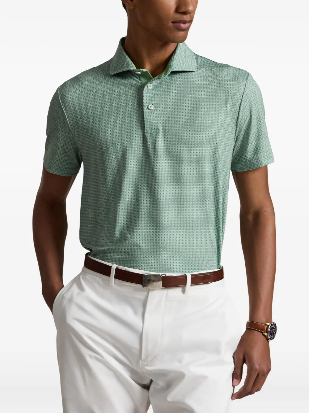Camisa Tipo Polo Knit-Polo Ralph Lauren Para Hombre De Color Verde