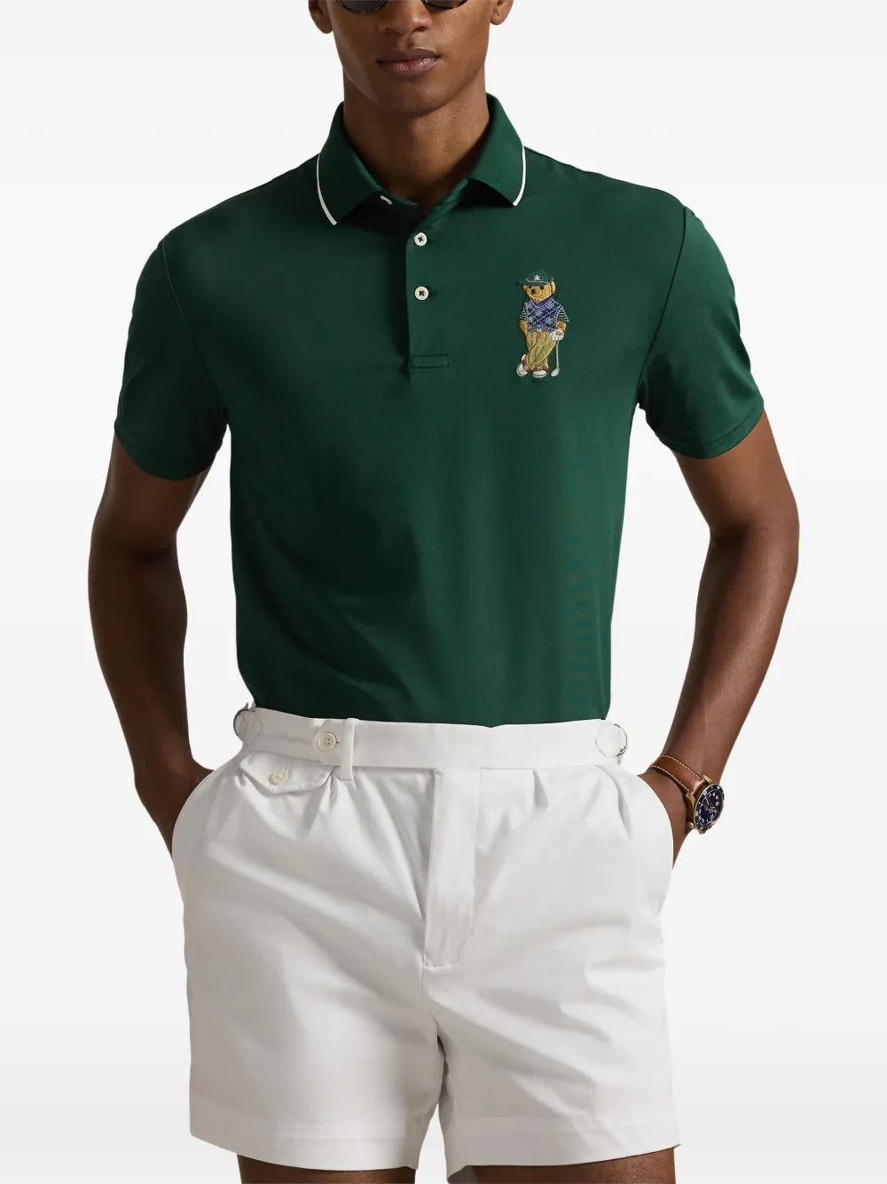 Camisa Tipo Polo Knit-Polo Ralph Lauren Para Hombre De Color Verde