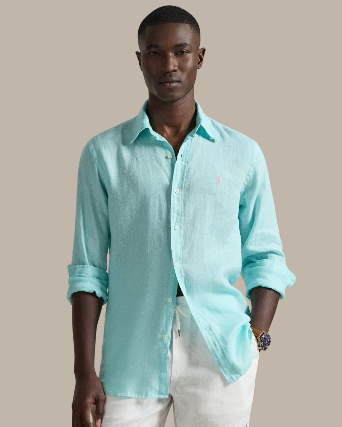Camisa Cubdppcs-Long Sleeve-Sport Shirt Ralph Lauren Para Hombre De Color Azul