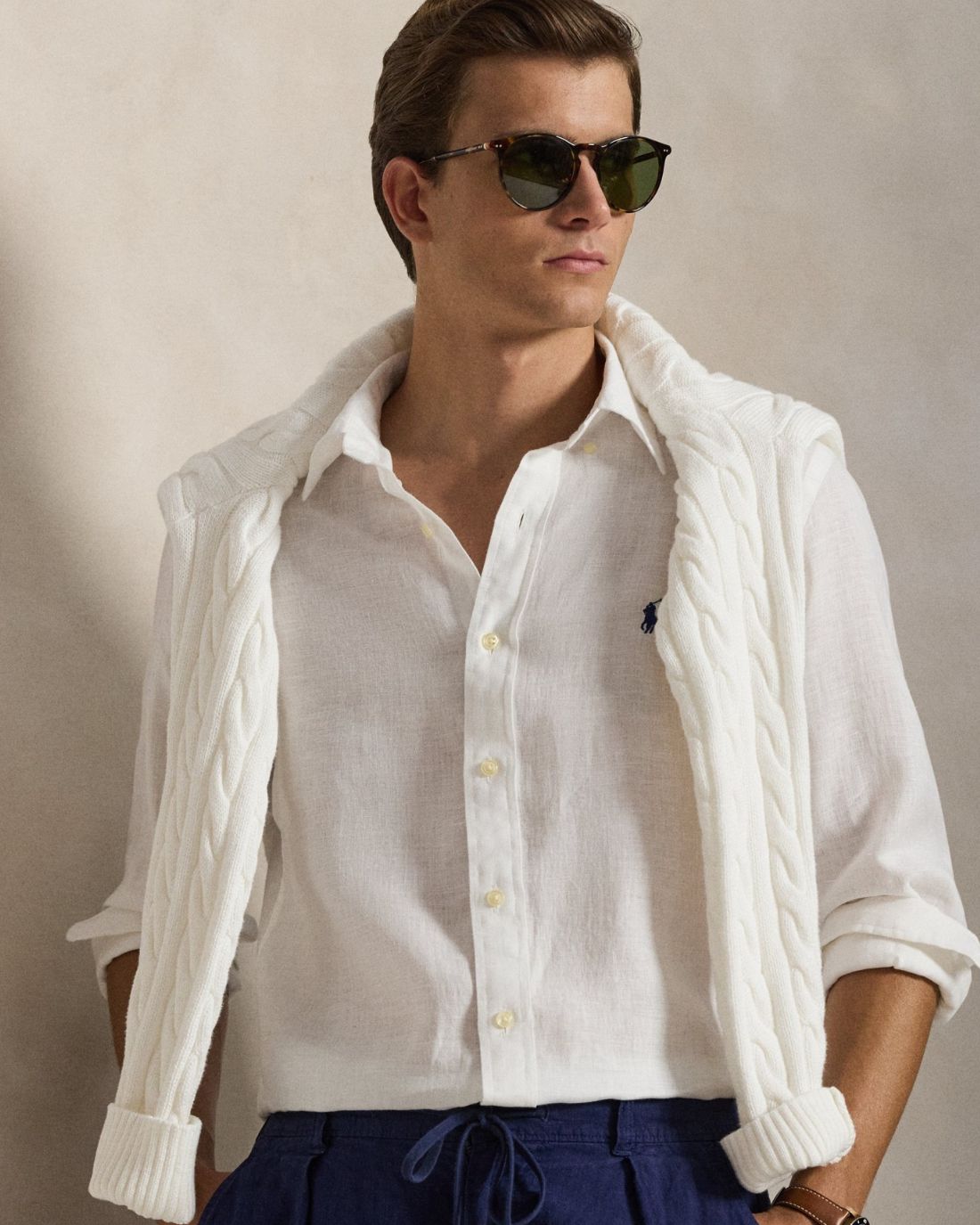 Camisa Cubdppcs-Long Sleeve-Sport Shirt Ralph Lauren Para Hombre De Color Blanco