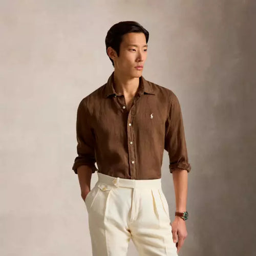 Camisa Cubdppcs-Long Sleeve-Sport Shirt Ralph Lauren Para Hombre De Color Marron