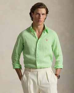 Camisa Cubdppcs-Long Sleeve-Sport Shirt Ralph Lauren Para Hombre De Color Verde