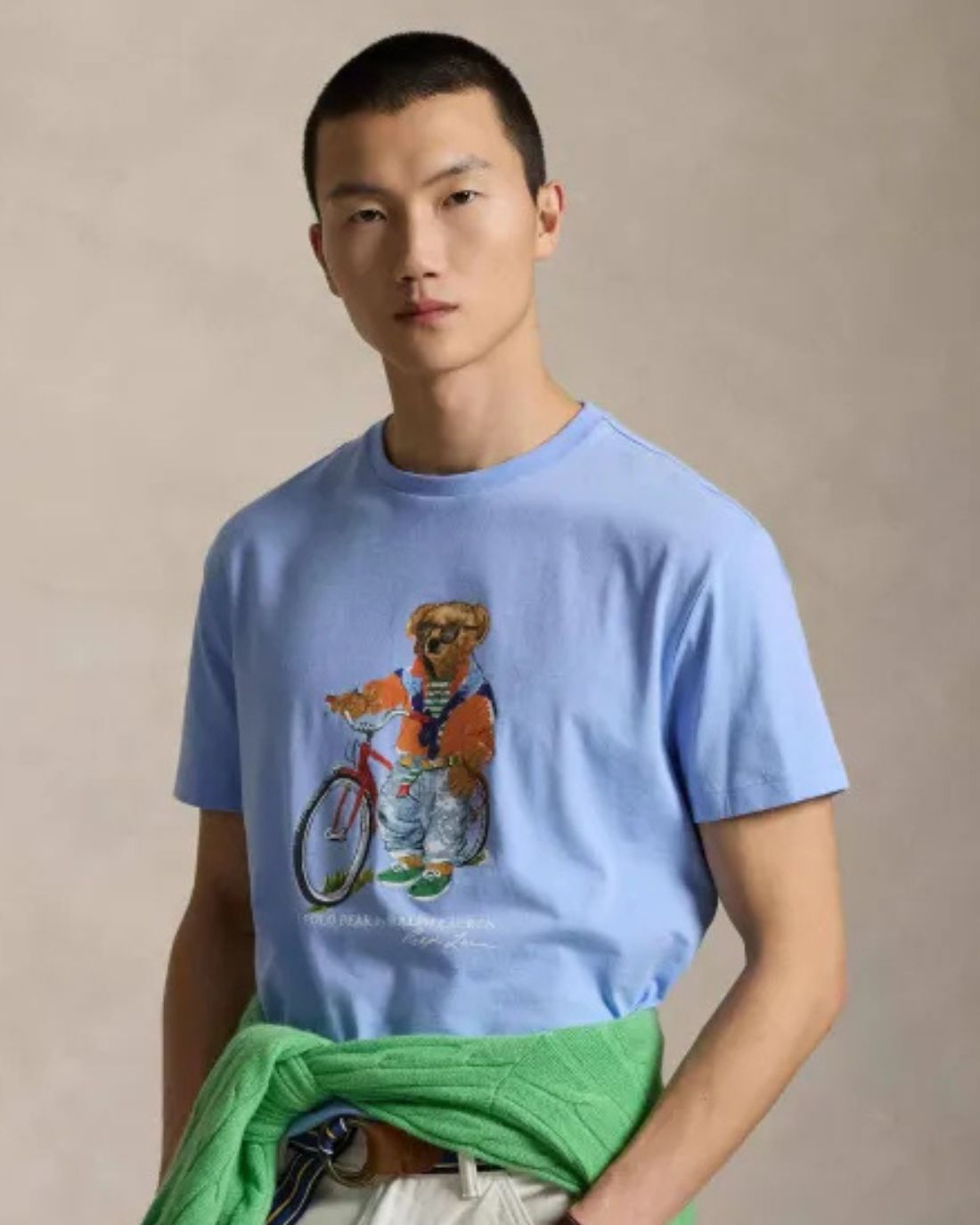 Camiseta Knit-T-Shirt Ralph Lauren Para Hombre De Color Azul