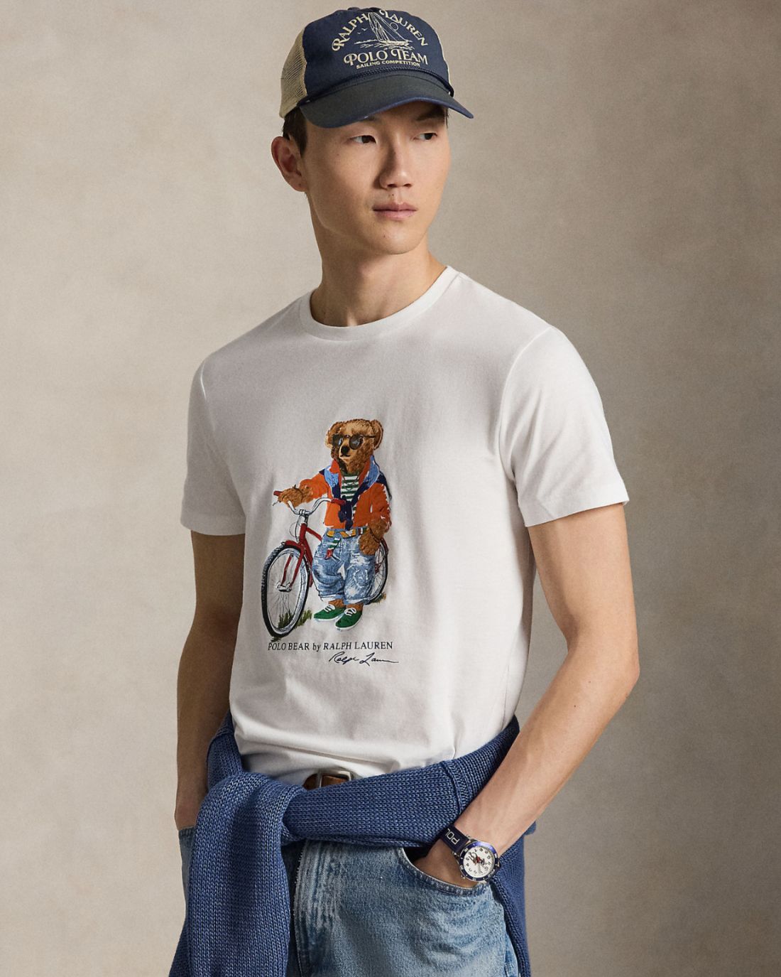 Camiseta Knit-T-Shirt Ralph Lauren Para Hombre De Color Blanco