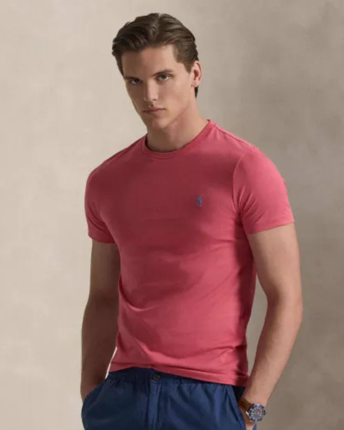 Camiseta Sscncmslm2-Short Sleeve-T-Shirt Ralph Lauren Para Hombre De Color Rojo