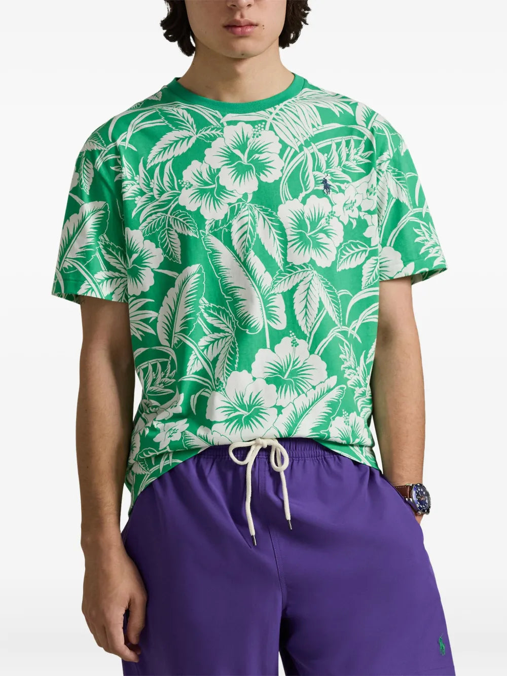 Camiseta Knit-T-Shirt Ralph Lauren Para Hombre De Color Verde