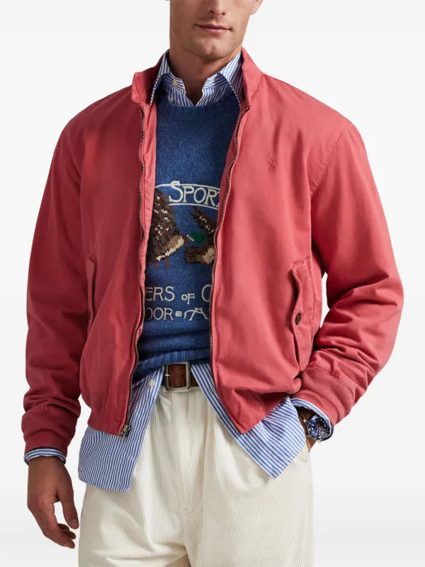 Chaqueta Windbreaker Ralph Lauren Para Hombre De Color Rojo