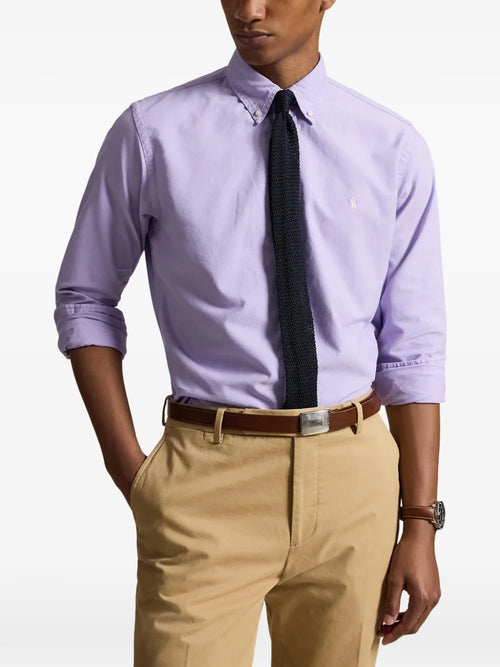 CAMISA RALPH LAUREN PARA CABALLERO MANGA LARGA SPORT MORADO REF 710805564511