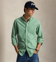 CAMISA RALPH LAUREN PARA CABALLERO MANGA LARGA SPORT VERDE REF 710805564514