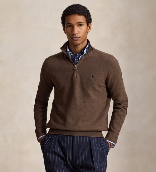 SUÉTER RALPH LAUREN PARA CABALLERO MEDIA CREMALLERA CAFE REF 710B18060002