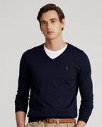 Sueter Ls Sf Vn Pp-Long Sleeve-Sweater Ralph Lauren Para Hombre De Color Azul