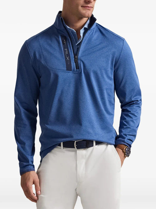 Sueter Knit-Half Zip-Pullover Ralph Lauren Para Hombre De Color Azul