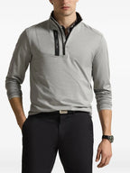 Sueter Knit-Half Zip-Pullover Ralph Lauren Para Hombre De Color Gris