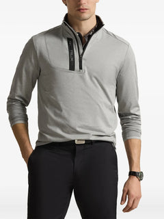 Sueter Knit-Half Zip-Pullover Ralph Lauren Para Hombre De Color Gris