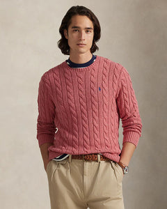 Sueter Ls Driver Cn-Long Sleeve-Pullover Ralph Lauren Para Hombre De Color Rosado